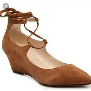 Marc Fisher Suede Willy Wedges